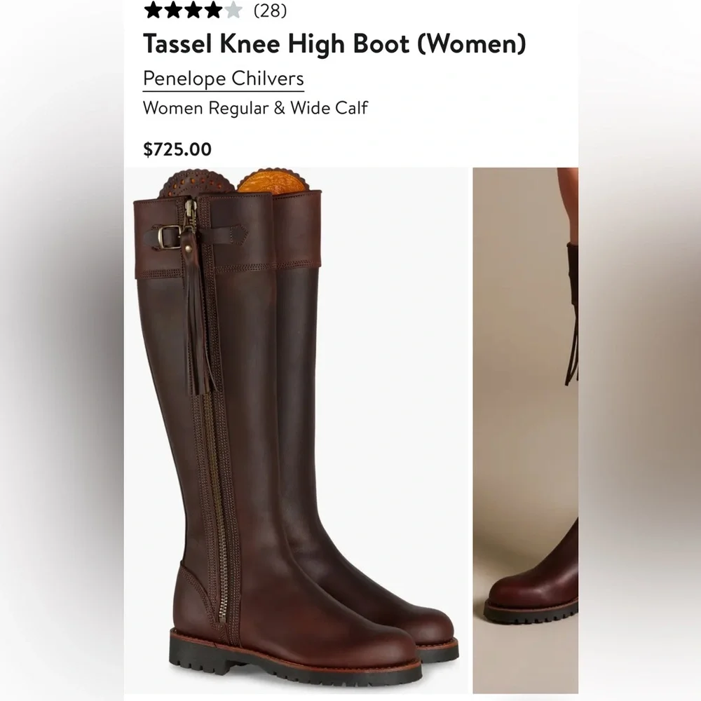 Penelope Chilvers Dark Brown Tassel Boots